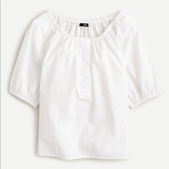 J. Crew Tops - J.Crew Swingy Scoopneck Top in Cotton Poplin